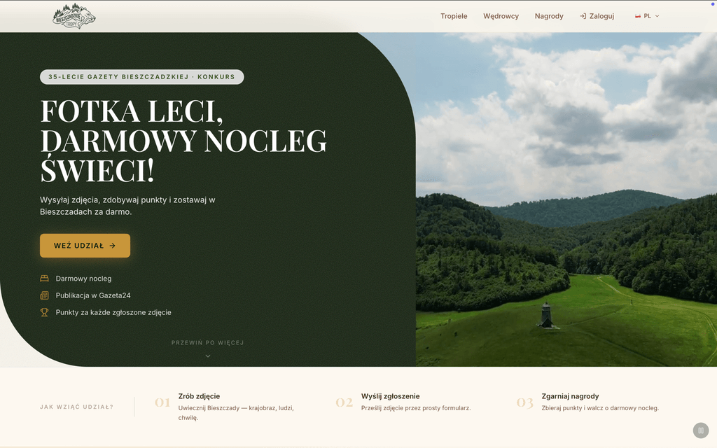 Bieszczadzkie Tropy — screenshot